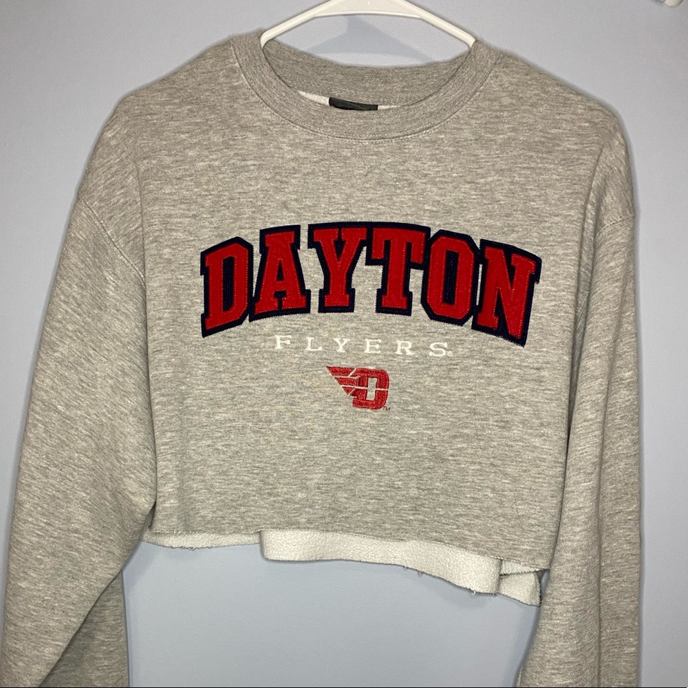 University of Dayton cropped crewneck sweatshirt